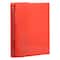 JAM Paper 0.75" Red Glass Twill Plastic 3-Ring Binder